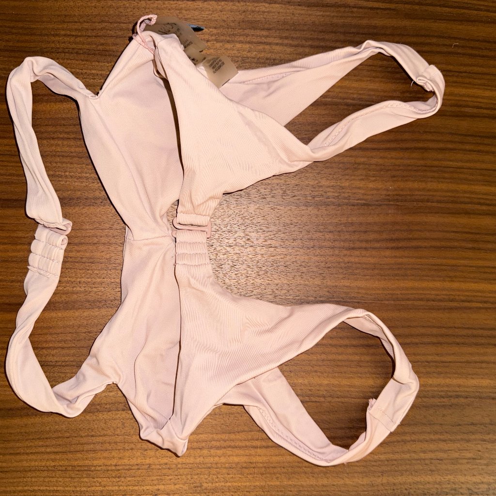 Tobi Xs Dusty Pink Swim Suit Top